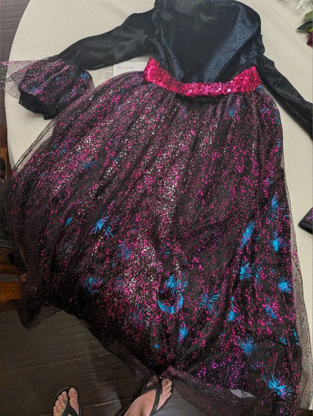 Girls Light Up Deluxe Moonlight Witch Costume (S(4-6)